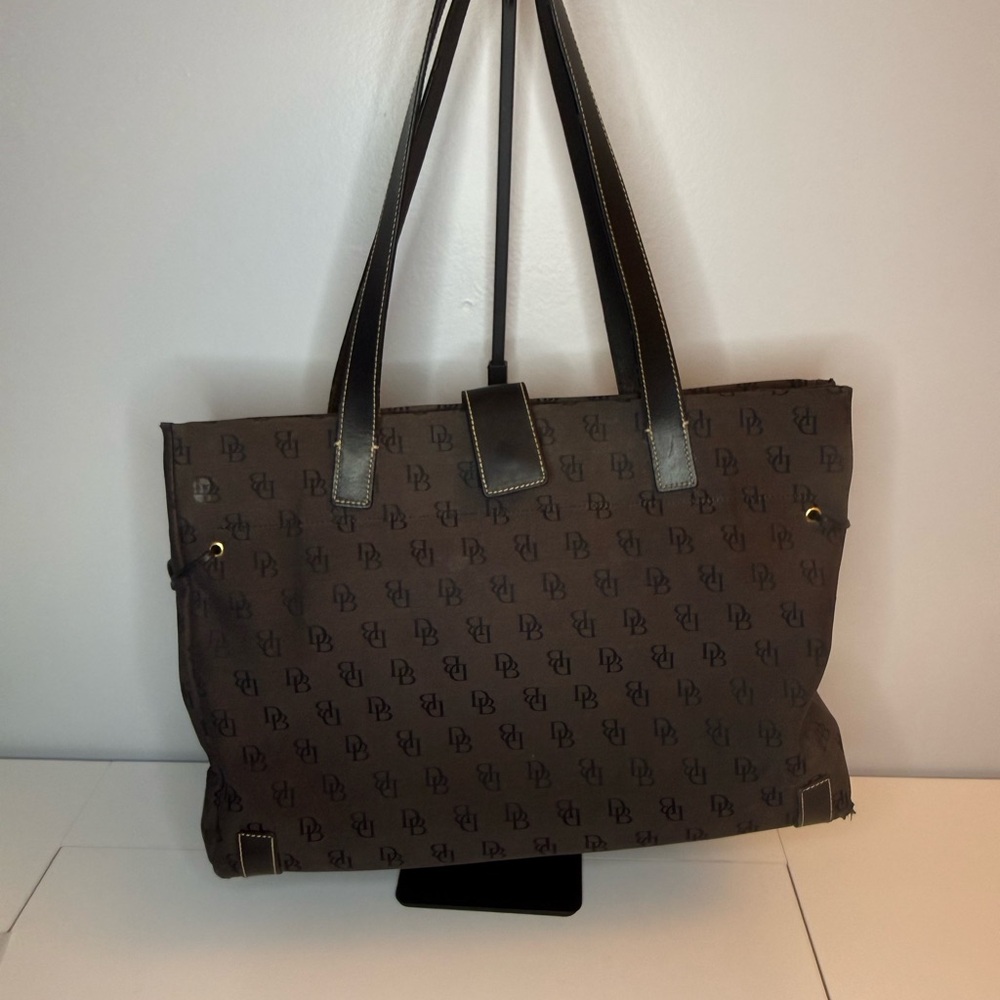 Dooney & Bourke Brown Monogram Shoulder Bag